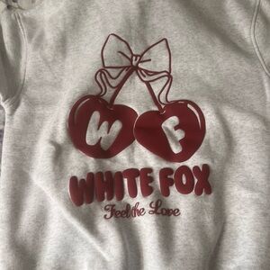 white fox feel the love hoodie